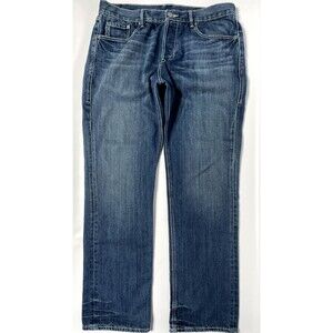 William Rast Jake Straight Fit Button Fly Medium Wash Jeans Men’s Size 38x34